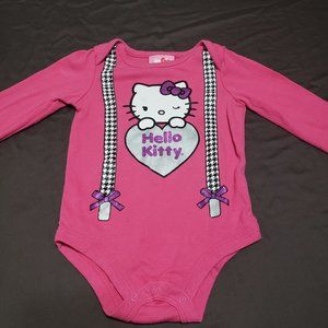 Hello Kitty Long Sleeve One Piece By Sanrio 12-18 Month Size 2014 Collectable